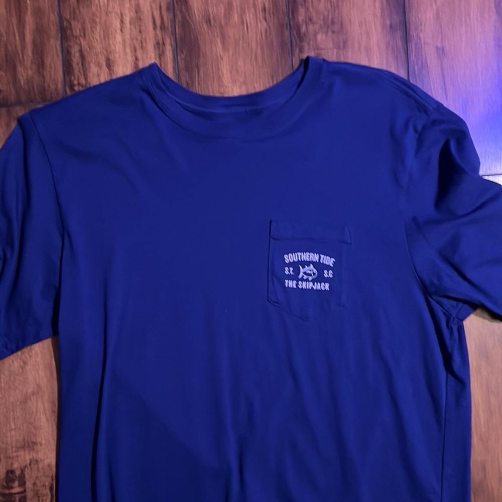 Mens Southern Tide shirt (Size- L / color- Navy blue)